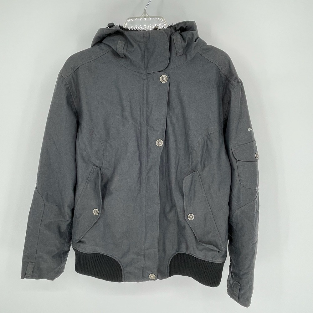 Columbia Women's Gray Titanium Omni-Shield Insulated Bomber Jacket Size‎ L
